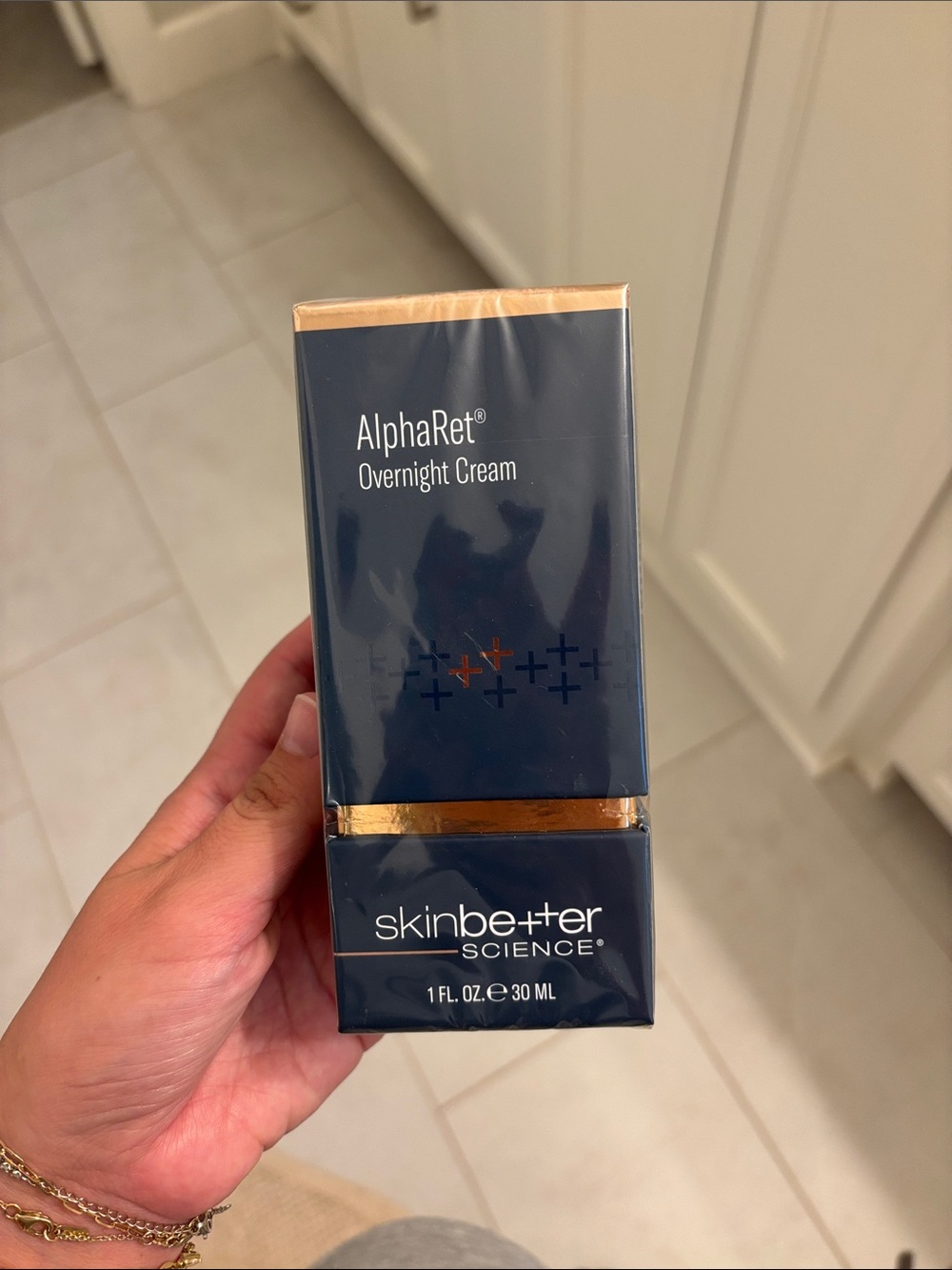 skinbetter science AlphaRet Overnight Cream — Navy & Gold
